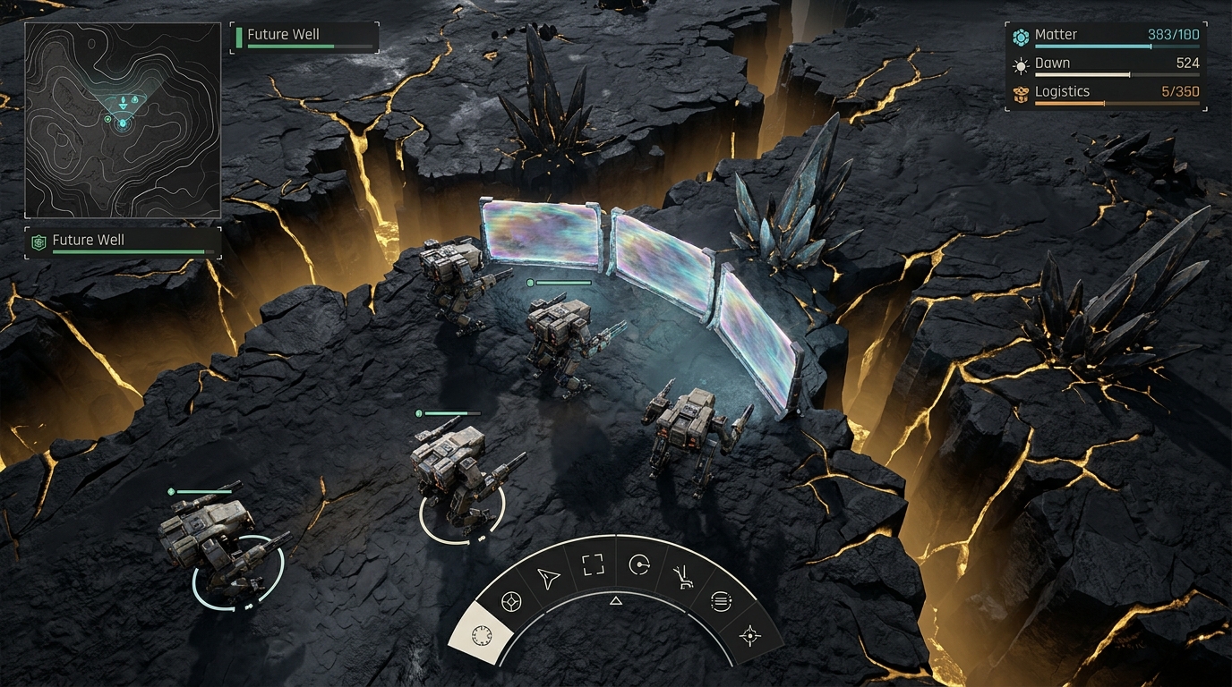 Modern floating arc HUD